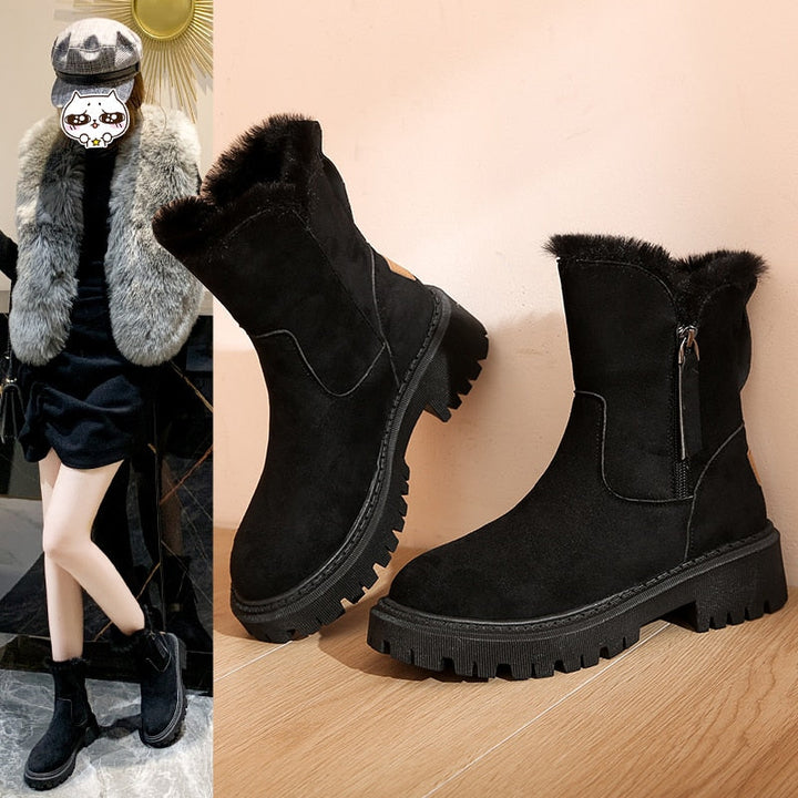 Ankle snow boots