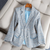 Checked blazer for women