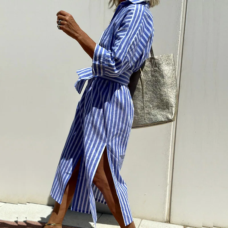 Elegant striped dress