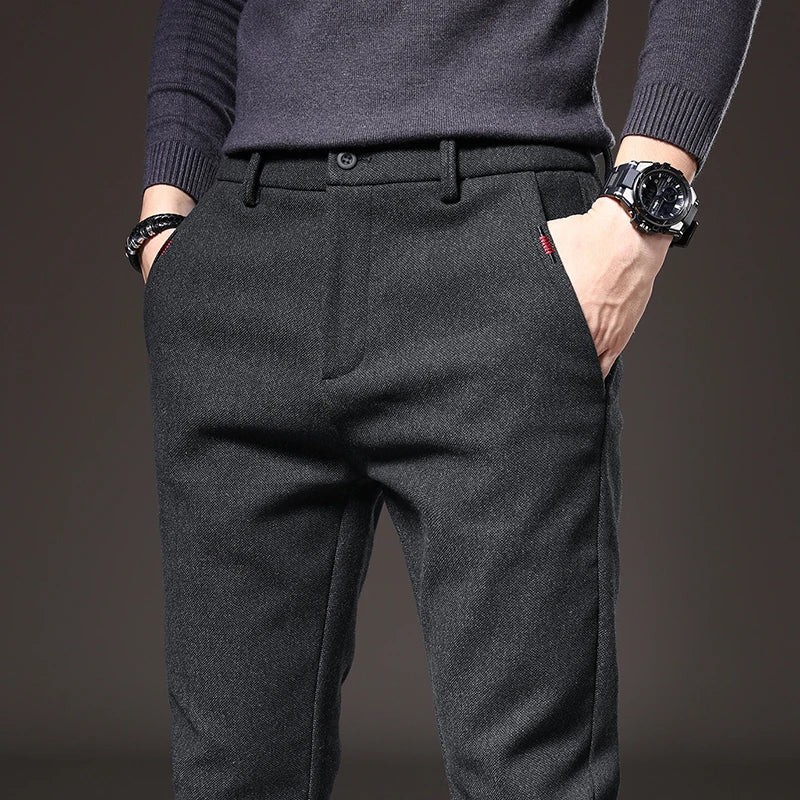 Men's - Pants - Slim Fit - Stretch Fabric - Perfect for Stylish Everyday Wear