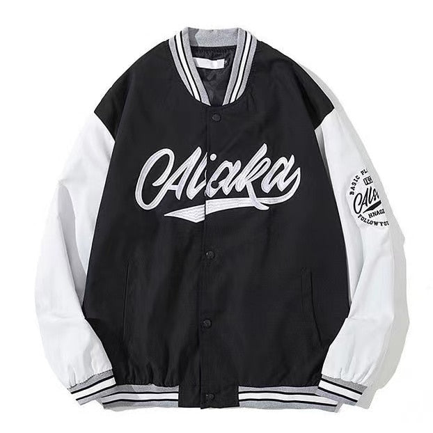 Women's baseball jacket - Hip-hop trend: casual, loose top for couples