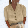 Women's - Stylish Top with Collar and Buttons - Perfect for Chic Looks - Fashionable Casual Wear