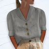 Women's - Stylish Top with Collar and Buttons - Perfect for Chic Looks - Fashionable Casual Wear