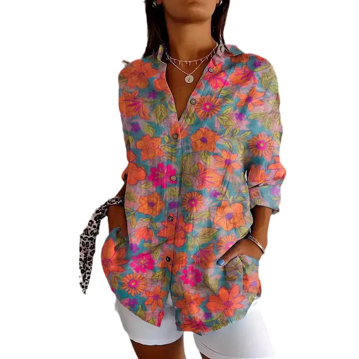 Fashionable printed blouse