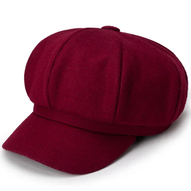 Unisex - Stylish Beret - Warm Wool Blend - Trendy Winter Accessory