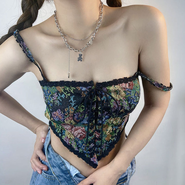 Floral corset tops