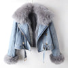 Elegance Denim & Fur Jacket