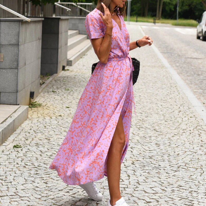 Dress with floral print spring/summer