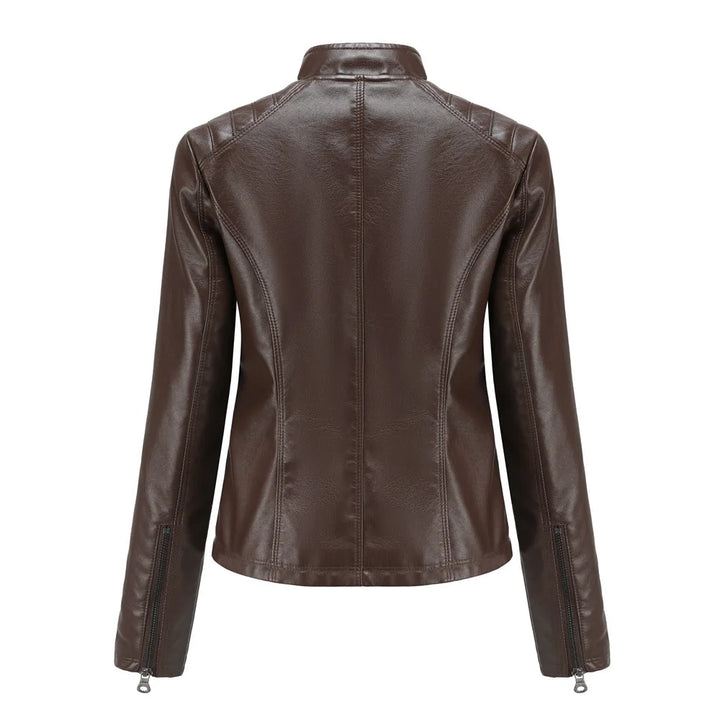 Stylish leather jacket for women