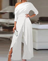 New fashionable, simple, elegant jumpsuit with wide leg