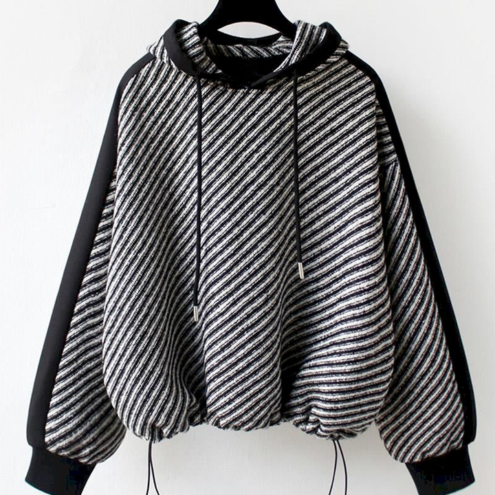 Striped hoodie