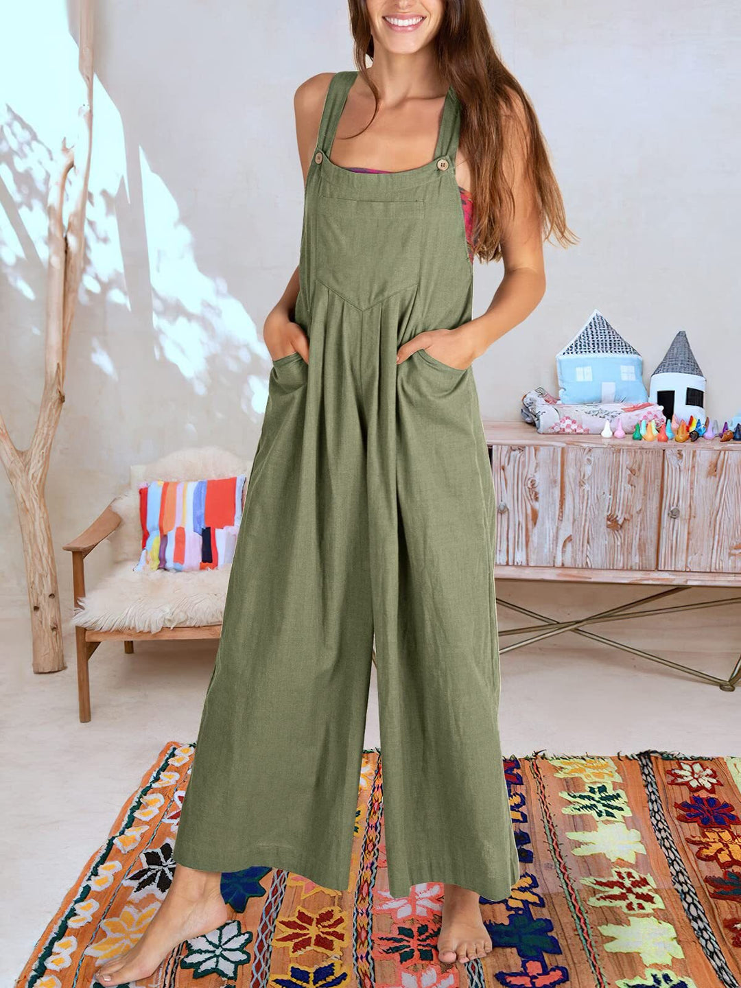 Sleeveless jumpsuit for women