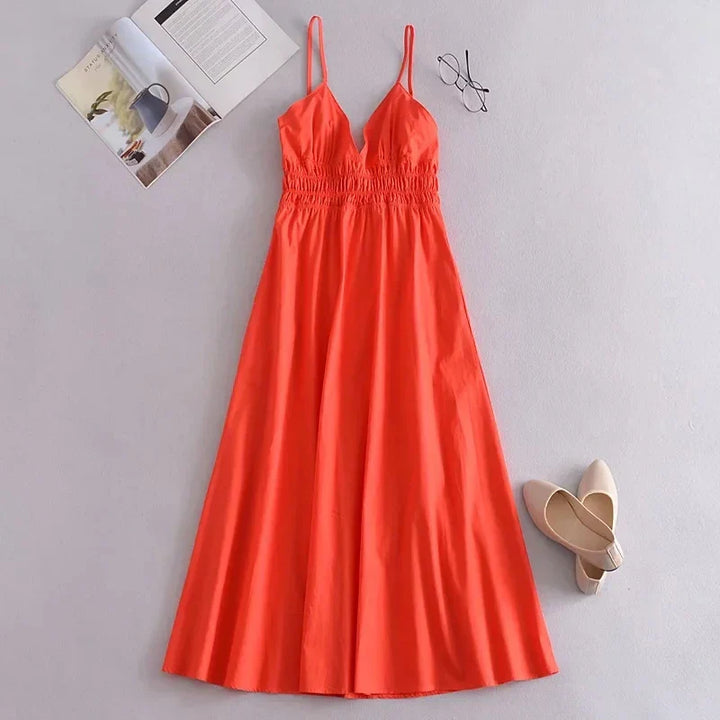 V-neck summer dress for women