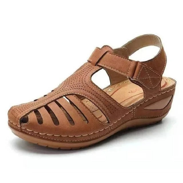 Vulcanised wedge shoes with soft sole