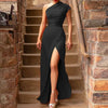 Elegant high-slit maxi dress