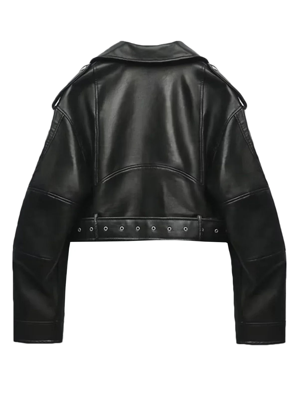 Women's - Classic Biker Jacket - Casual Style
