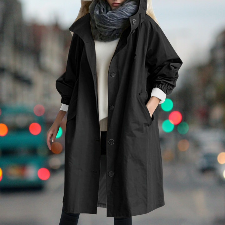 Waterproof trench coat for cold days