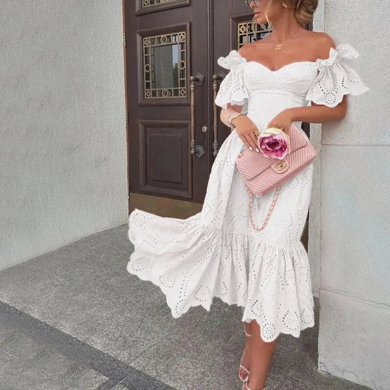 Off-the-shoulder princess dresses