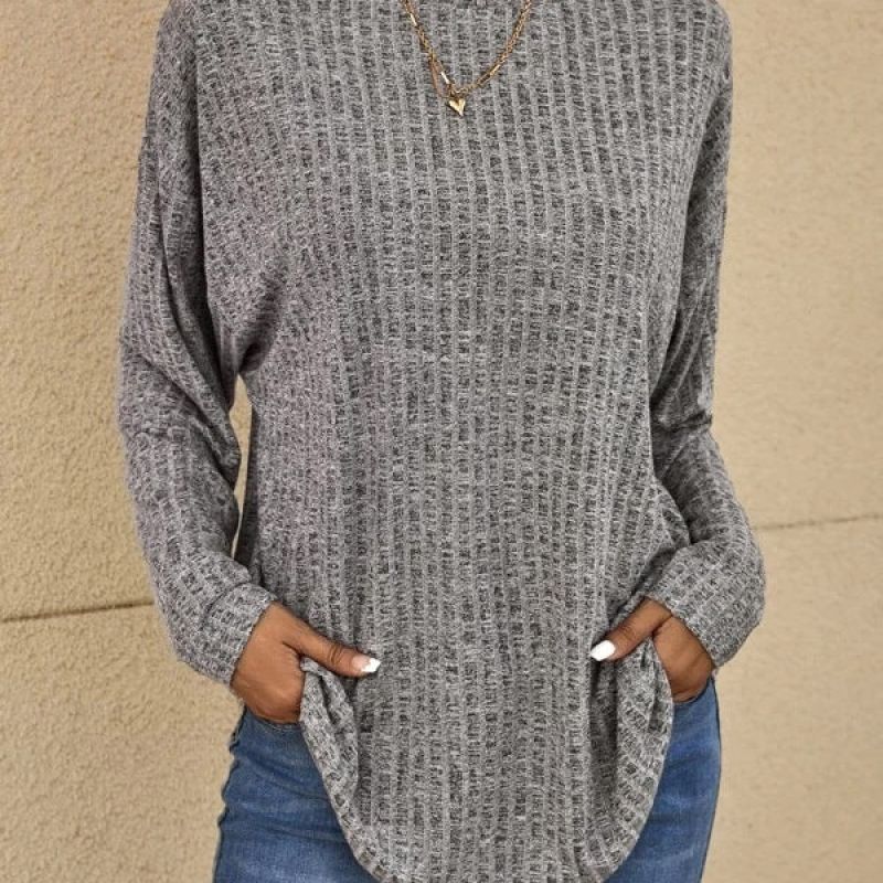 Ladies' long sleeve T-shirt - Loose-fit basic tee