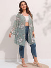 Artistic chiffon kimono comfort in plus sizes