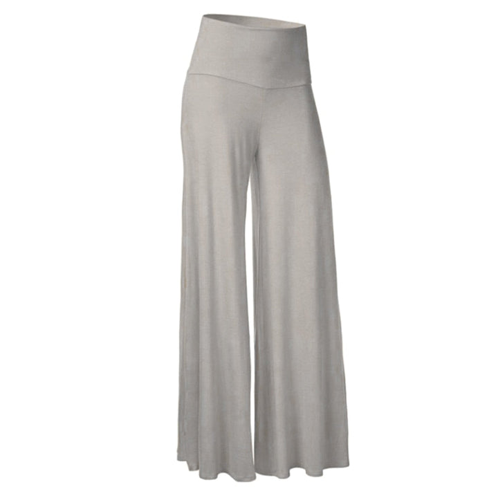 Ladies wide leg trousers 2022 with high waist and button fly