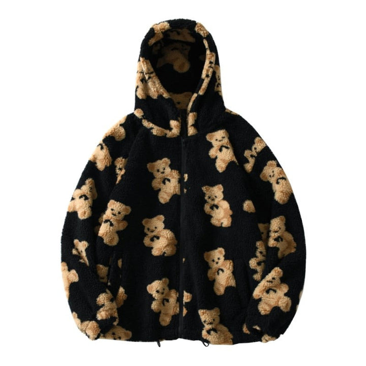 Women's jacket with bear pattern