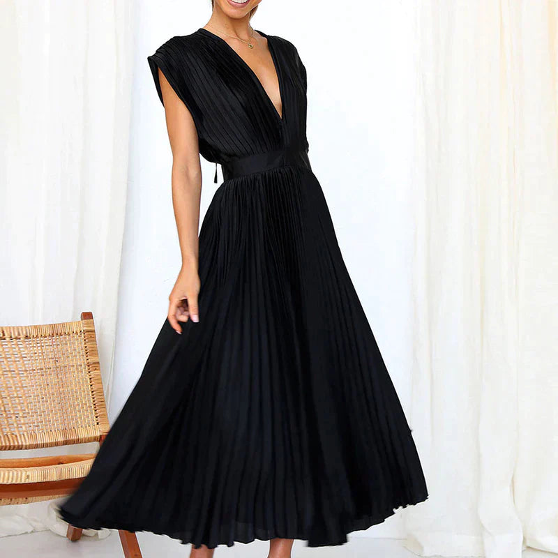 Elegant Pleated Dress