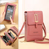 Ladies handbag with touchscreen window