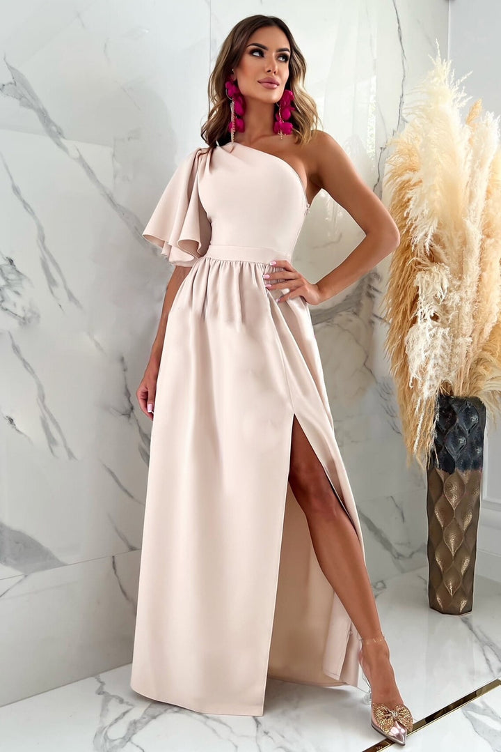 Chic one-shoulder maxi dress