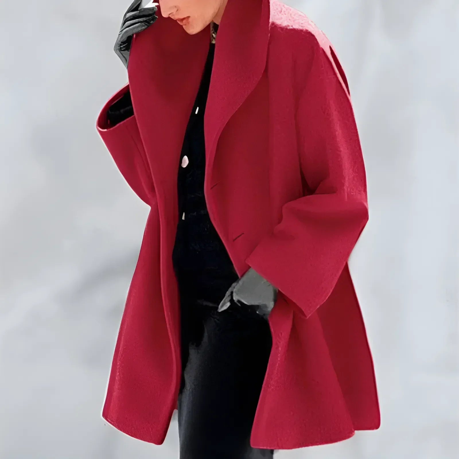 Women's - Winter Coat - Elegant Tailored Design - Chic Outerwear for Autumn and Winter