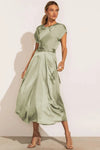 Elegant party dress in satin silk