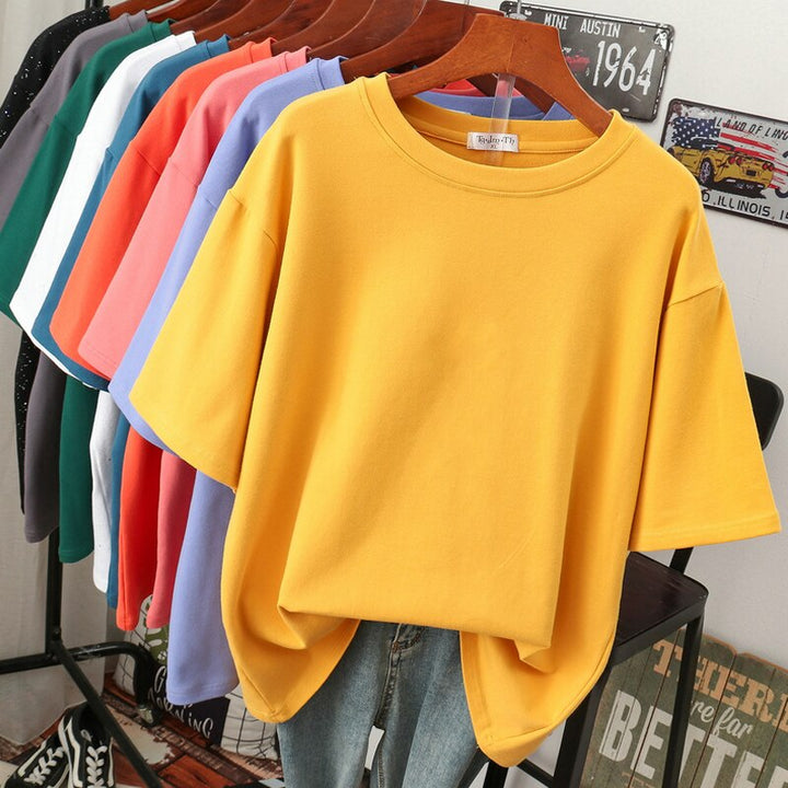 Cosy cotton T-shirt in large sizes