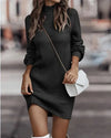 Elegant, warm knitted dress