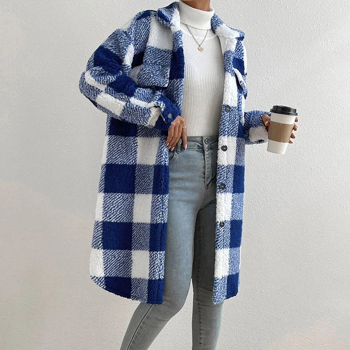 Giovana™ | Check jacket with polar fleece