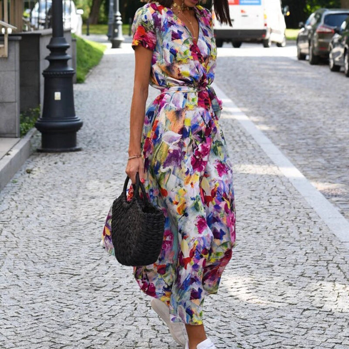 Dress with floral print spring/summer