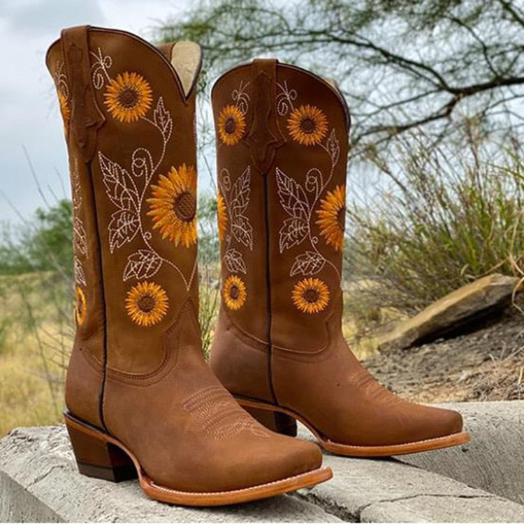 Women's - Boho Ankle Boots - Durable Leather - Trendy & Comfortable Footwear for Every Occasion