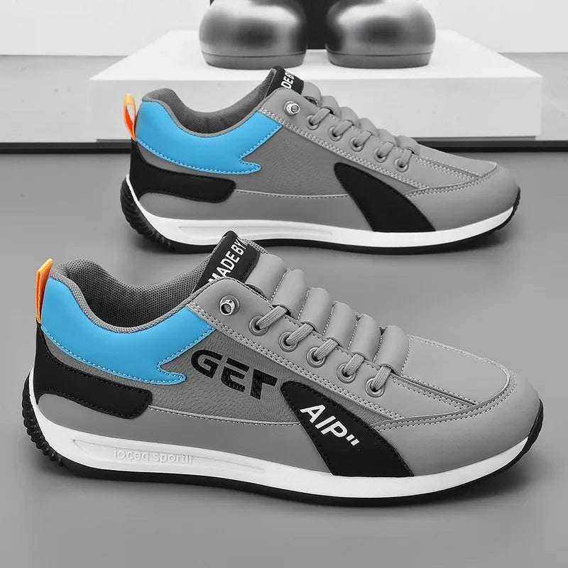 High Quality Trainers Trend Pu Leather Breathable