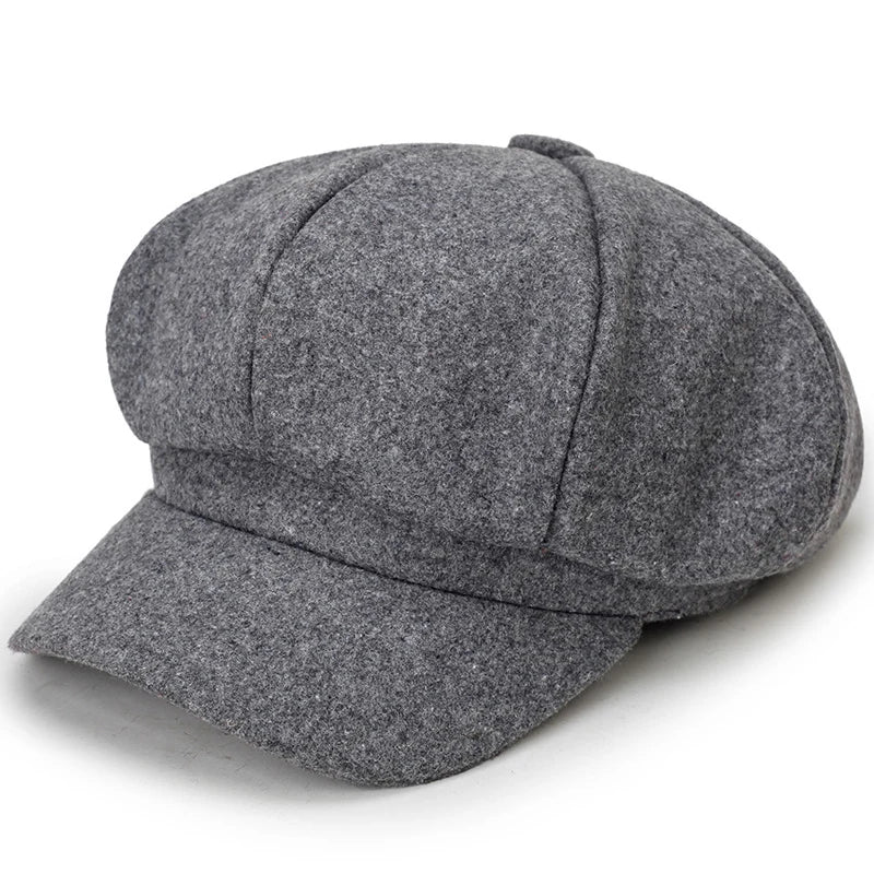 Unisex - Stylish Beret - Warm Wool Blend - Trendy Winter Accessory
