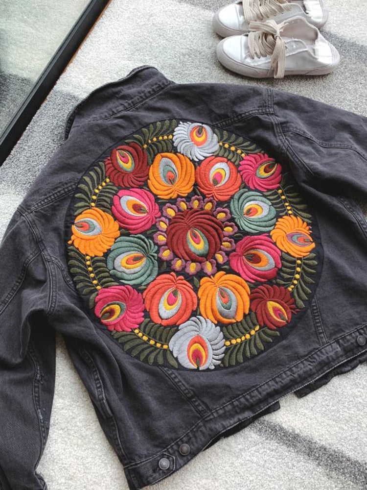 Bohemian Jean streetwear jacket