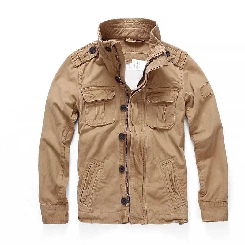 Men's - Cargo Jacket - Denim - Stylish and Durable Casual Outerwear