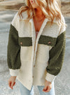 Long-sleeved woollen coat for women