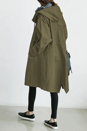 Hip oversized trench coat