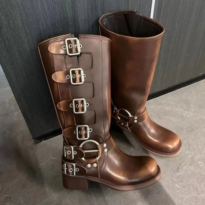 Vintage leather boots