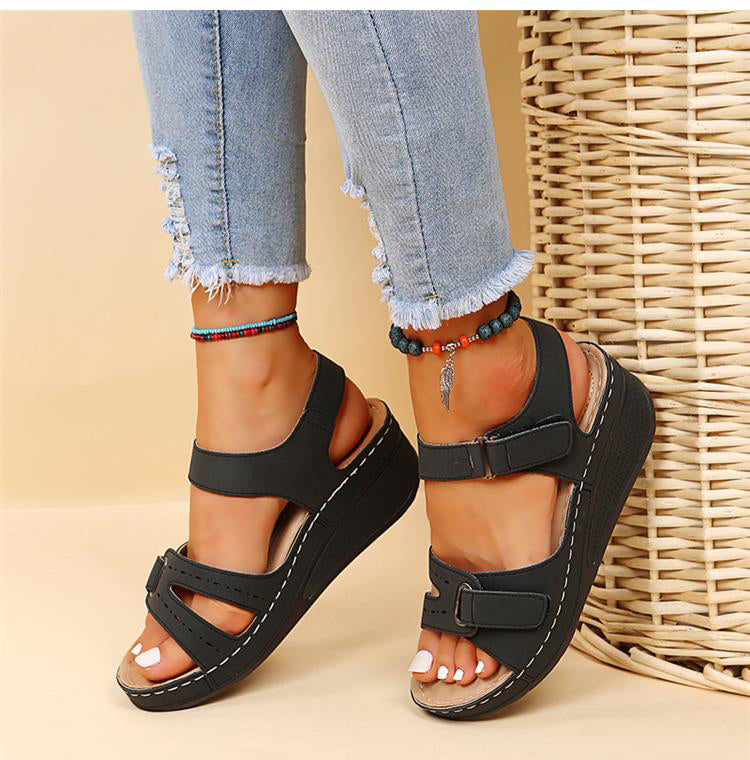 Open toe sandals to slip into