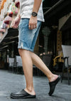 Men's - Fashionable Slippers - Comfortable Fabric - Stylish Indoor/Outdoor Footwear