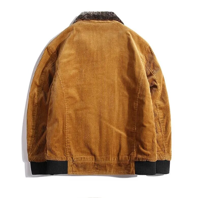 Men's - Corduroy Winter Jacket - Cosy & Stylish Outerwear