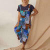 Vintage print wide leg jumpsuit