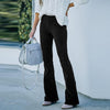 Women's - Comfortable Long Corduroy Trousers - Stretchy Fabric for Ultimate Style and Comfort