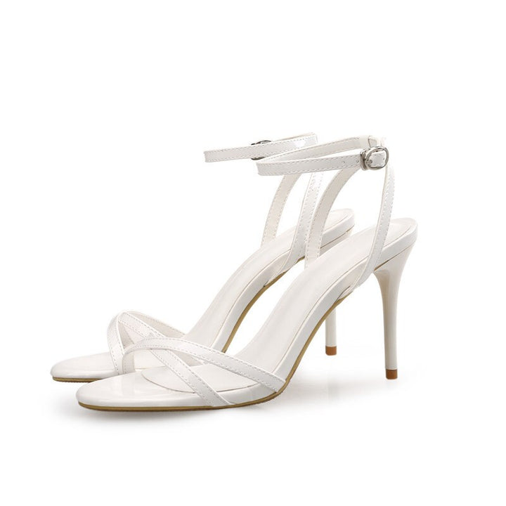 New High Heel Sandals | Open Toe Ankle Strap Sandals