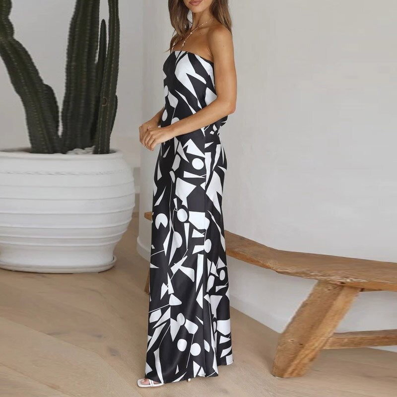 Fashion Print Bodycon Beach Dress